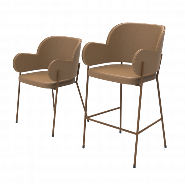 Stuhl und Barstuhl_freigestellt